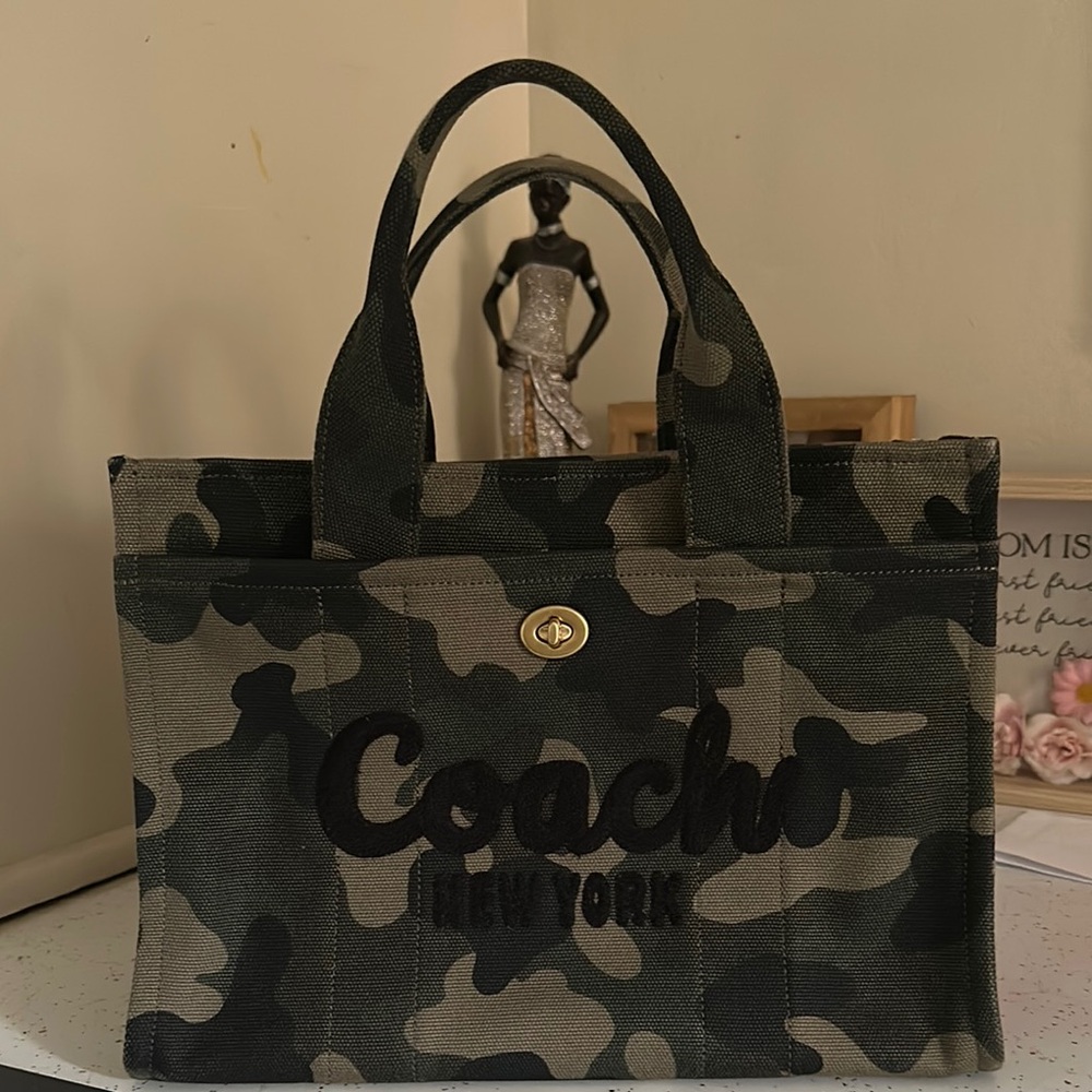Coach Green Camouflage Tote